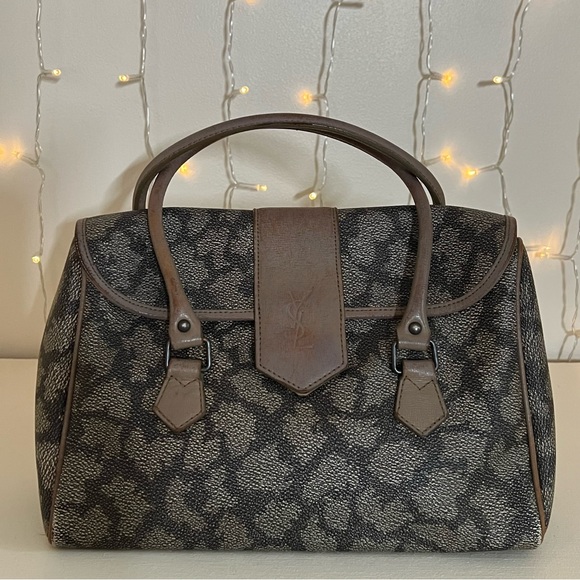 Yves Saint Laurent Handbags - Yves Saint Laurent Vintage Giraffe Printed Mini Handbag